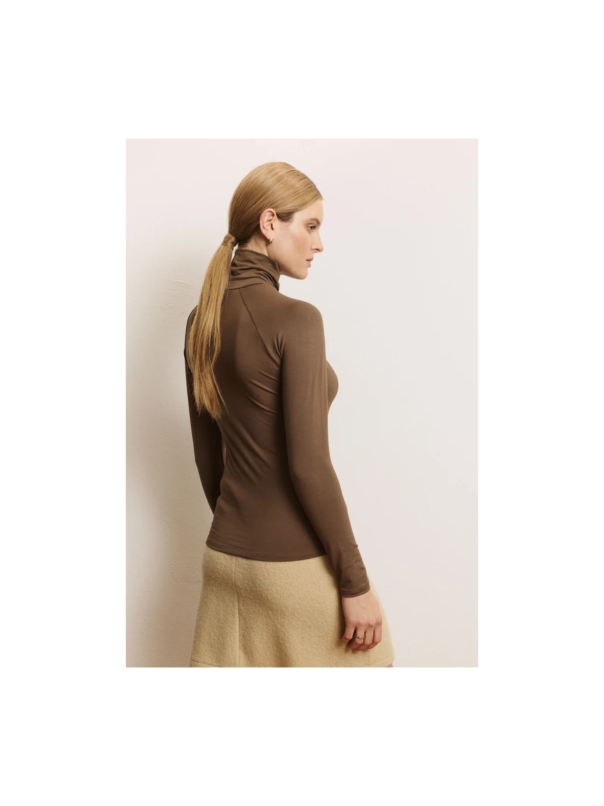 Chemise col roulé Femme en Ecovéro- Tranquillo