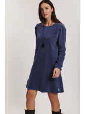 Robe en Velours Côtelé 100% Coton BIO Taupe- Tranquillo