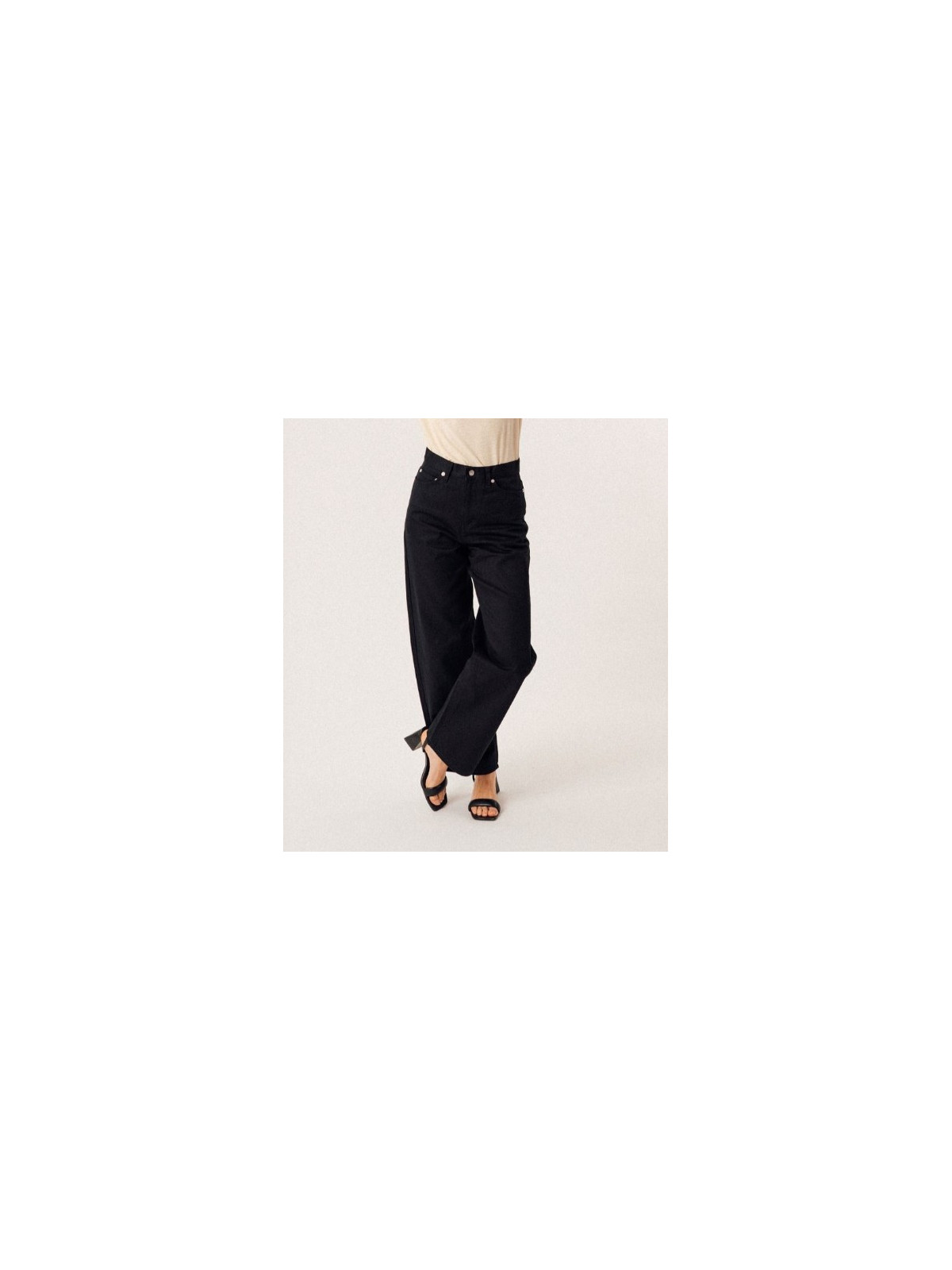 Jeans pour Femme Fabriqué en France Coupe Large Taille Haute - 1083
