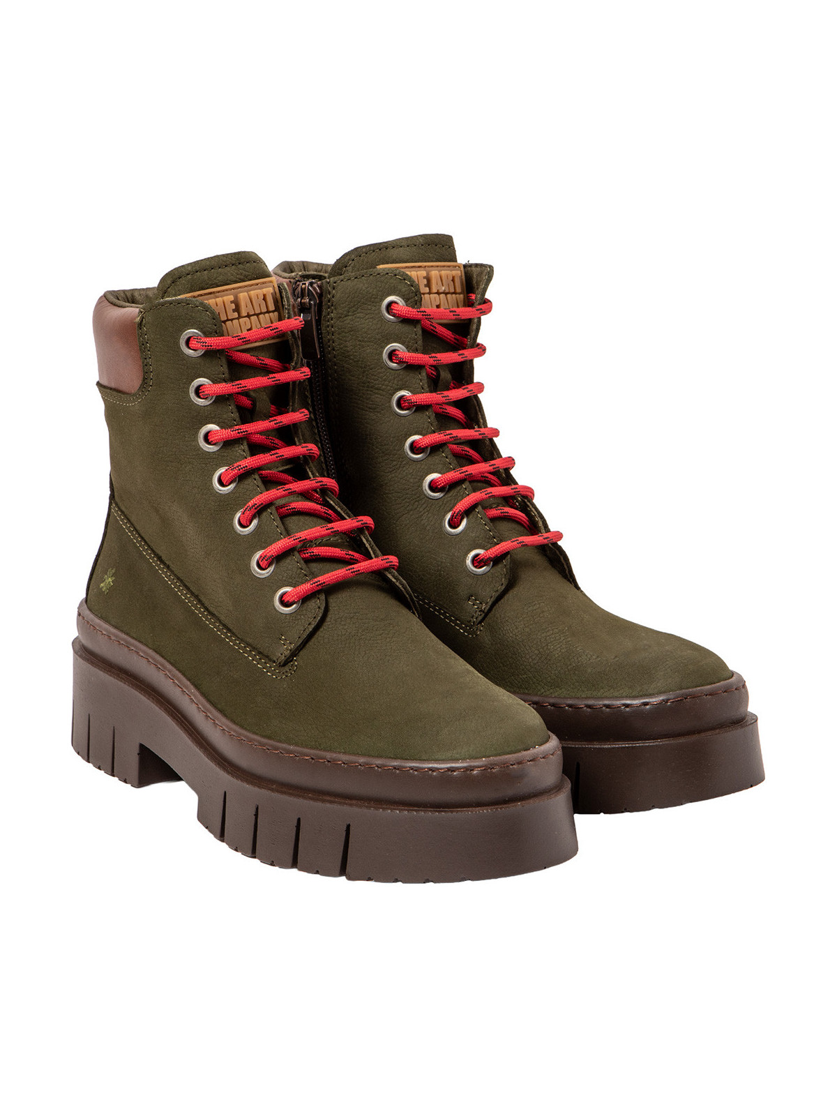Chaussures Femmes Kaki Modèle Amberes - The Art Company