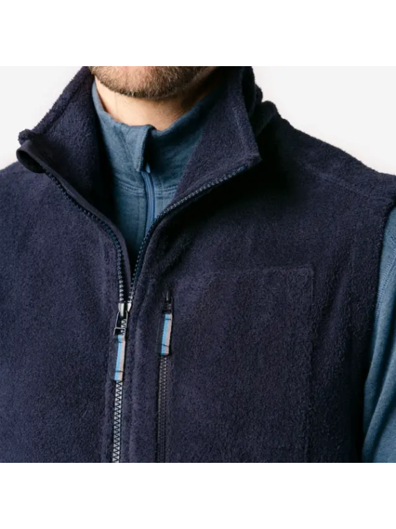 Veste Polaire sans Manche pour Homme en 100% coton bio - Livingcrafts