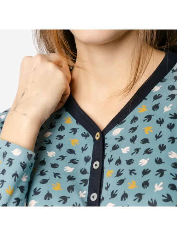 Chemise de Nuit pour Femme en 100% Coton Bio - Livingcrafts