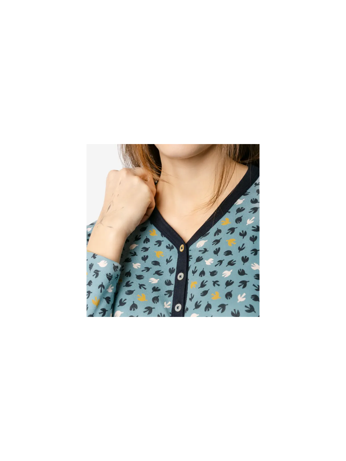 Chemise de Nuit pour Femme en 100% Coton Bio - Livingcrafts