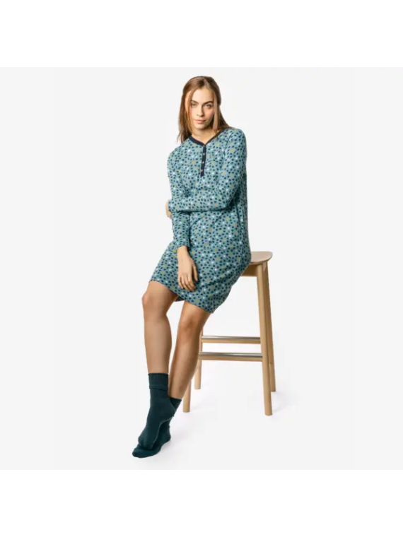 Chemise de Nuit pour Femme en 100% Coton Bio - Livingcrafts