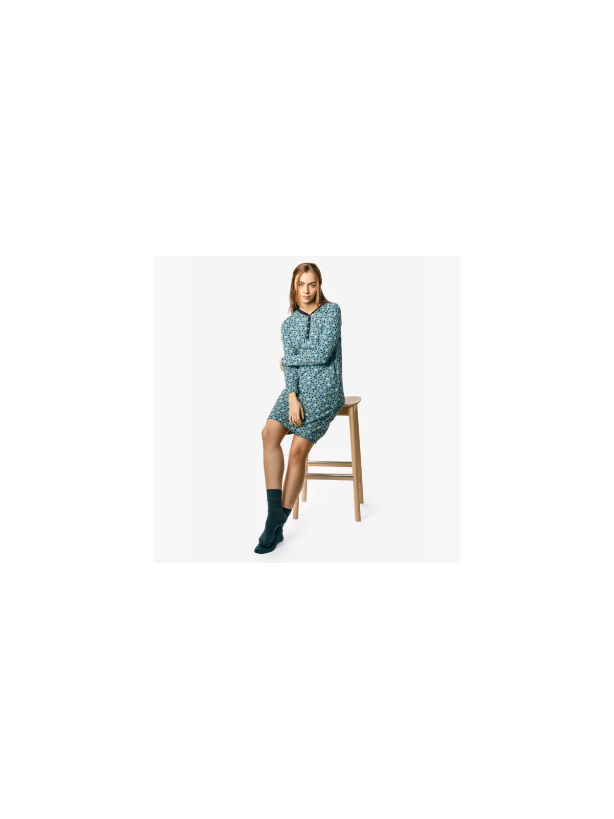 Chemise de Nuit pour Femme en 100% Coton Bio - Livingcrafts