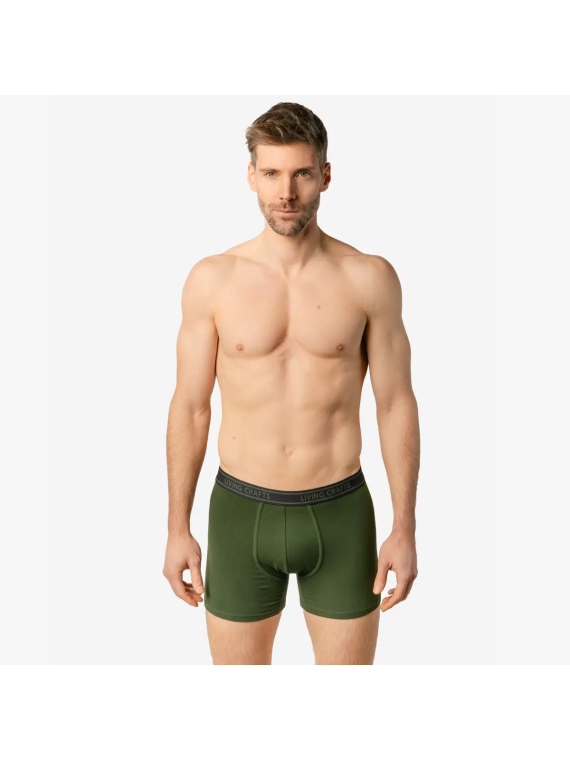 Lot de 2 Boxers Longs pour Homme en Coton Bio - Livingcrafts