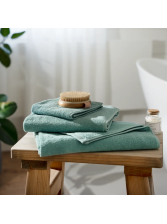 Serviette de toilette 100% coton bio 100x50cm MarqueLiving Crafts