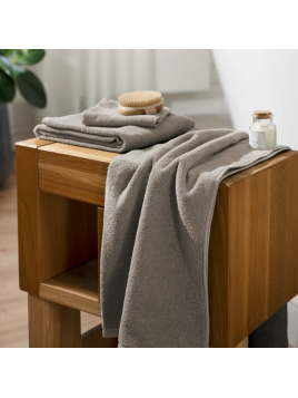Serviette de toilette 100% coton bio 100x50cm MarqueLiving Crafts