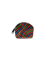 Porte-monnaie en cuir multicolore