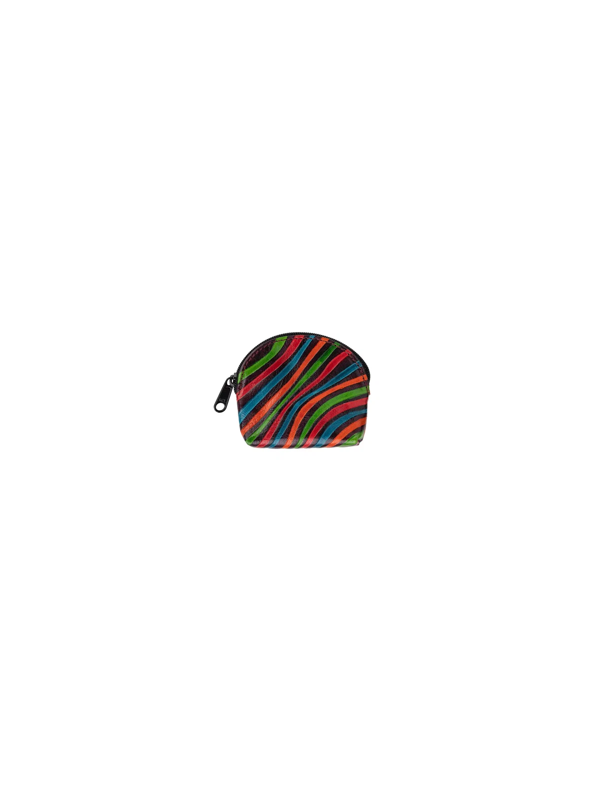 Porte-monnaie en cuir multicolore