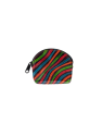 Porte-monnaie en cuir multicolore