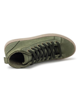 Chaussures Montantes pour Femme en Cuir Doublées Laine - Naturalworld
