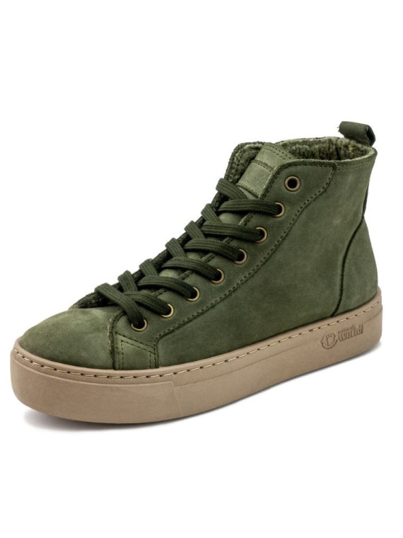 Chaussures Montantes pour Femme en Cuir Doublées Laine - Naturalworld