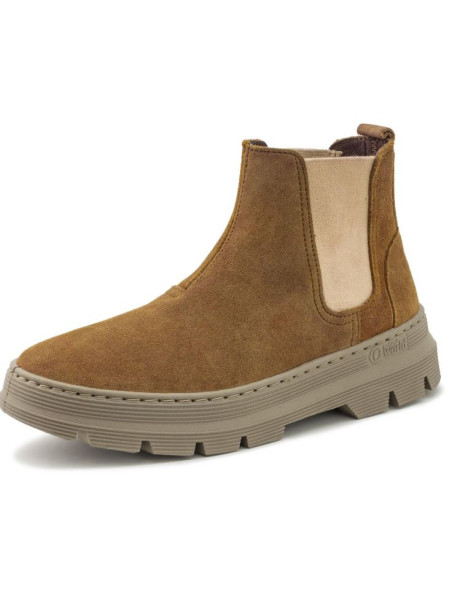 Chaussures Montantes Fourrées Laine Couleur Beige - Naturalworld