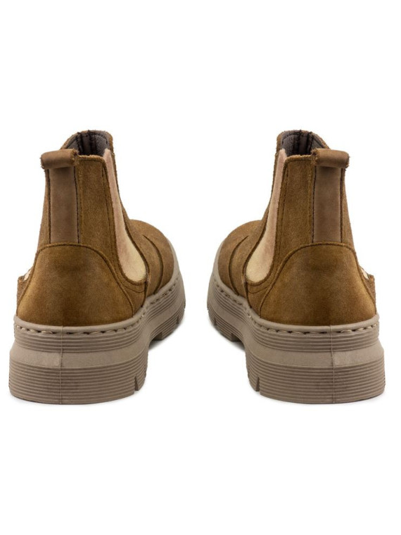 Chaussures Montantes Fourrées Laine Couleur Beige - Naturalworld