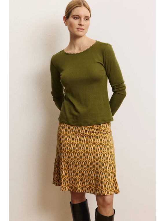 Tee-shirt Manches Longues Femme en Laine et Coton Bio- Tranquillo