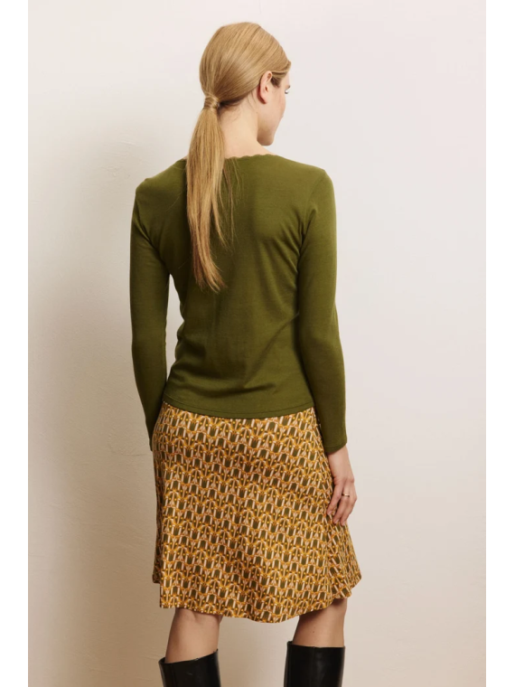 Tee-shirt Manches Longues Femme en Laine et Coton Bio- Tranquillo