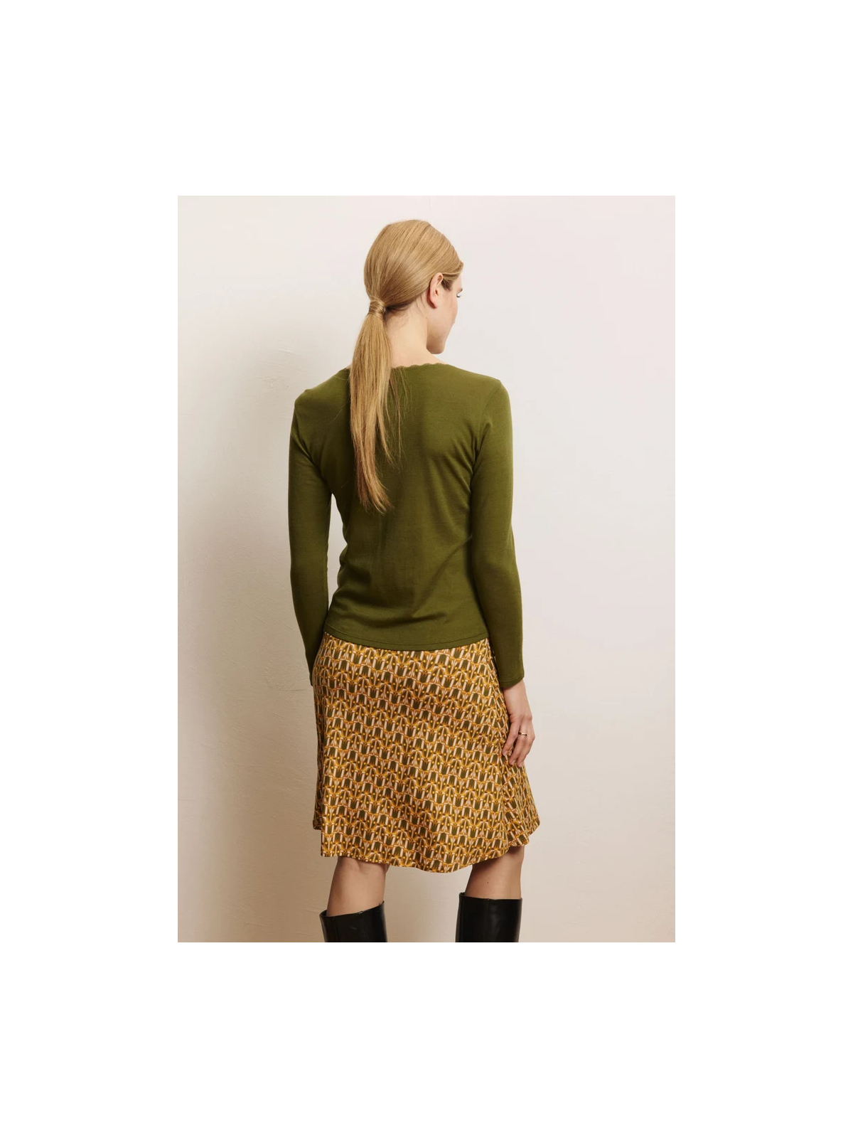 Tee-shirt Manches Longues Femme en Laine et Coton Bio- Tranquillo