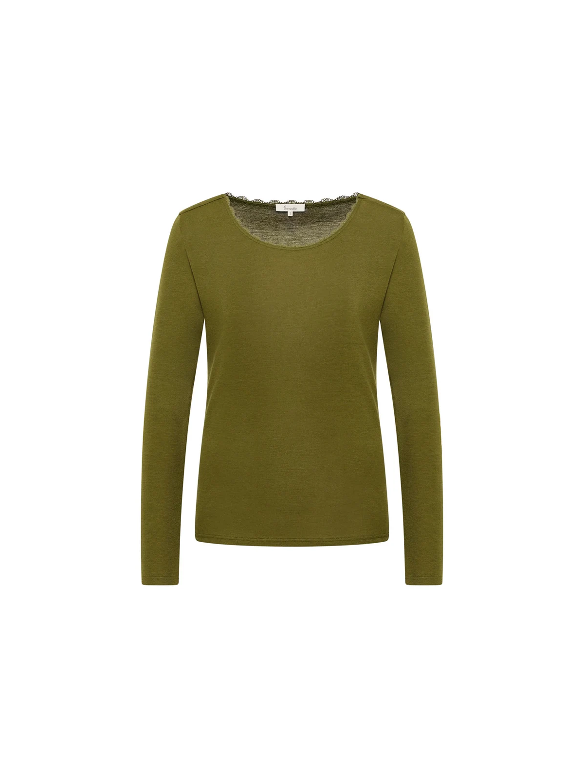 Tee-shirt Manches Longues Femme en Laine et Coton Bio- Tranquillo