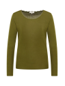 Tee-shirt Manches Longues Femme en Laine et Coton Bio- Tranquillo