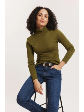 Tee-shirt Manches Longues Femme en Laine et Coton Bio- Tranquillo