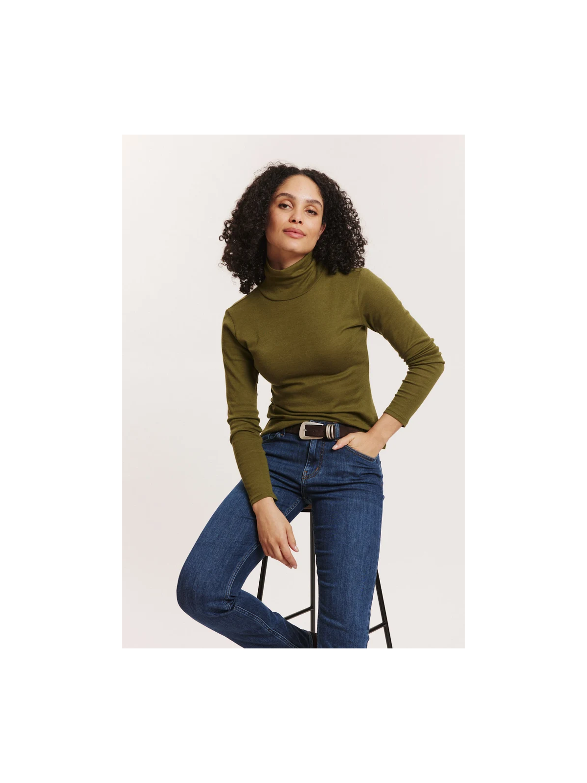 Tee-shirt Manches Longues Femme en Laine et Coton Bio- Tranquillo