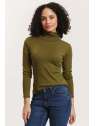Tee-shirt Manches Longues Femme en Laine et Coton Bio- Tranquillo