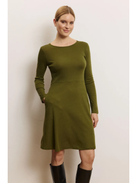Robe Manches Longues Femme en Laine et Coton Bio- Tranquillo