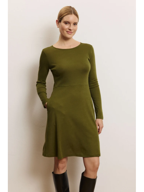 Robe Manches Longues Femme en Laine et Coton Bio- Tranquillo