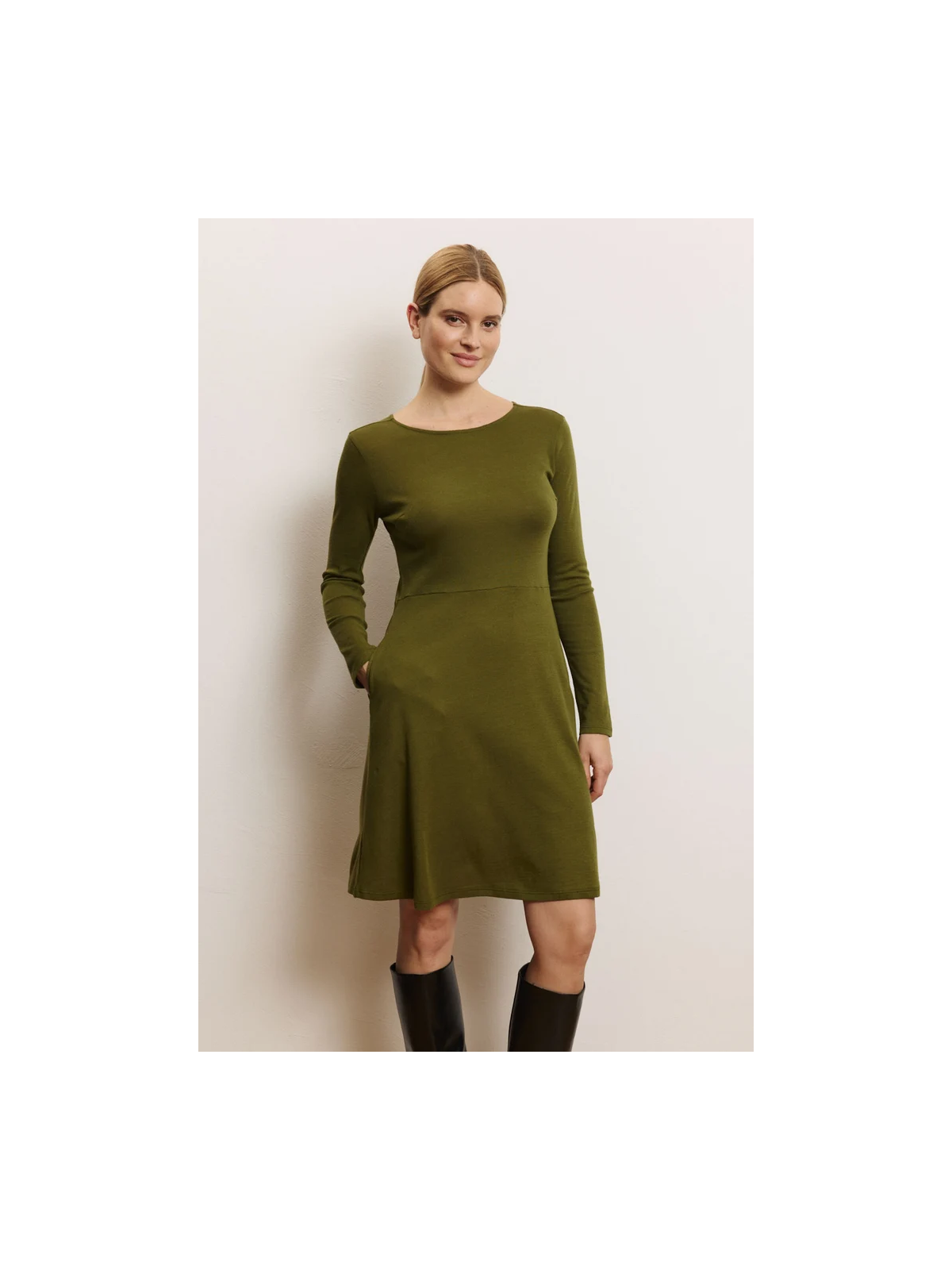 Robe Manches Longues Femme en Laine et Coton Bio- Tranquillo