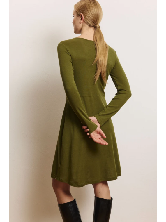 Robe Manches Longues Femme en Laine et Coton Bio- Tranquillo