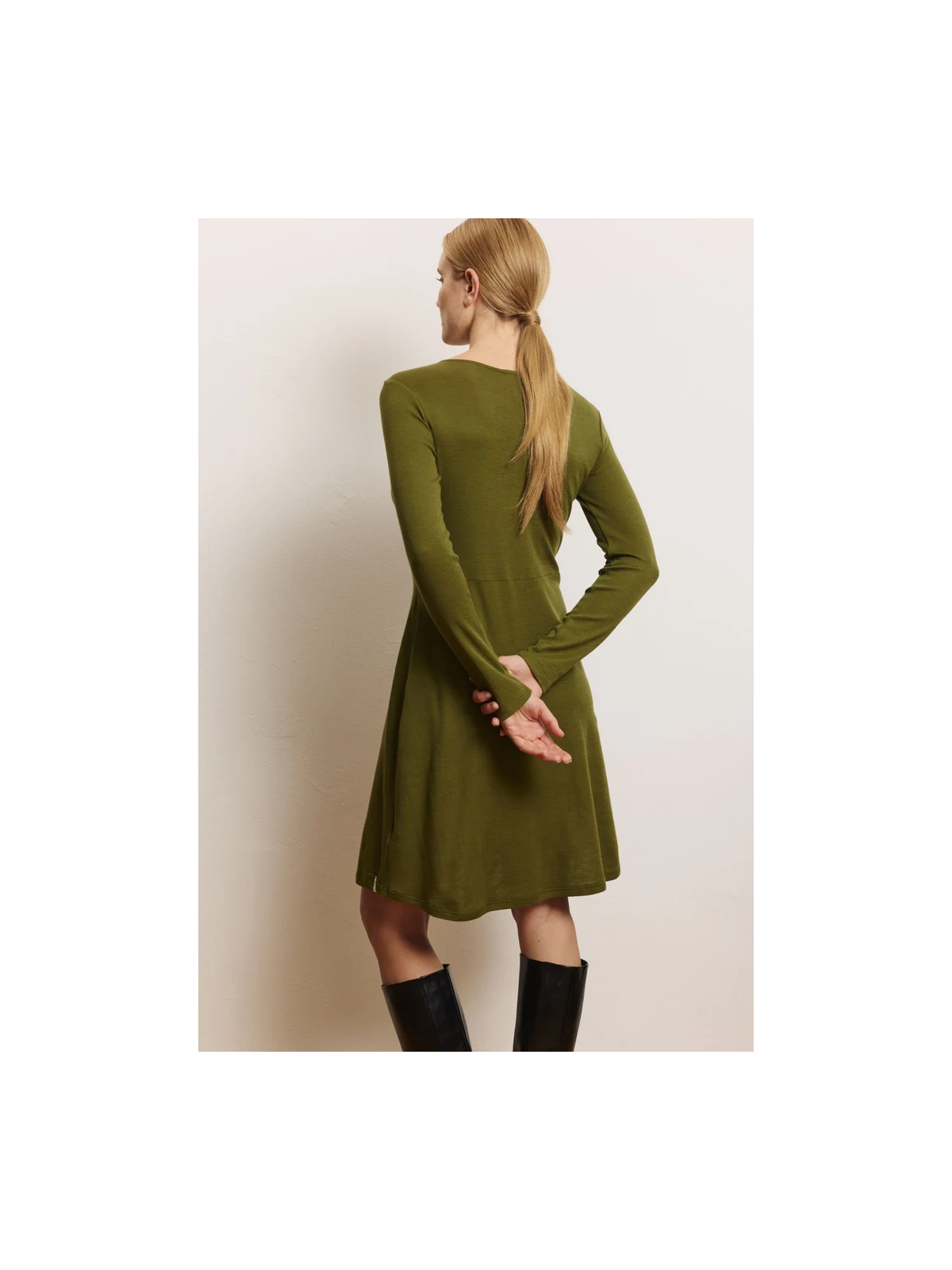 Robe Manches Longues Femme en Laine et Coton Bio- Tranquillo