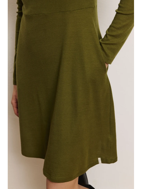 Robe Manches Longues Femme en Laine et Coton Bio- Tranquillo