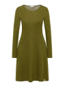 Robe Manches Longues Femme en Laine et Coton Bio- Tranquillo
