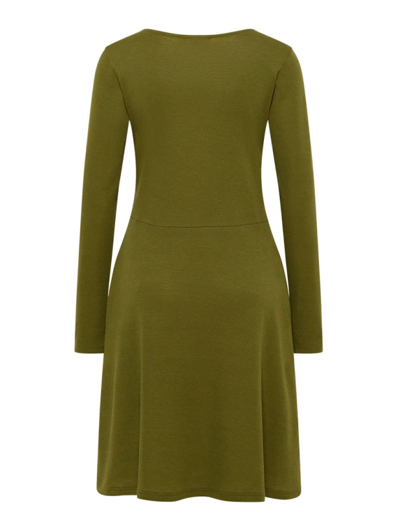 Robe Manches Longues Femme en Laine et Coton Bio- Tranquillo