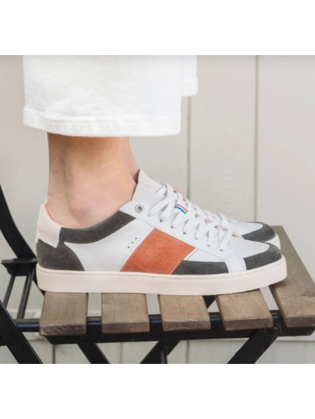 Chaussures Sessile "Hiba" Crème/orange/kaki