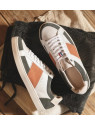 Chaussures Sessile "Hiba" Crème/orange/kaki