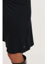 Jupe mi-longue pour Femme en Ecovéro noir uni- Tranquillo