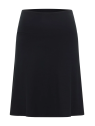 Jupe mi-longue pour Femme en Ecovéro noir uni- Tranquillo