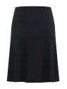 Jupe mi-longue pour Femme en Ecovéro noir uni- Tranquillo