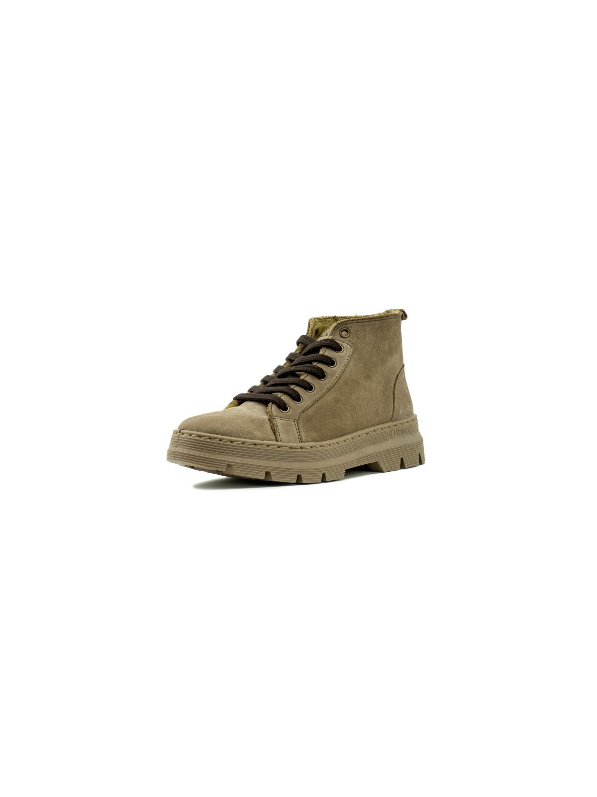 Chaussures Montantes Fourrées Laine Couleur Beige - Naturalworld