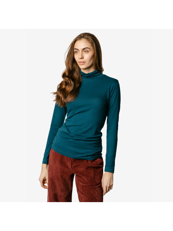 Haut Col Roulé pour Femme en 100% Coton BIO - LIvingcrafts
