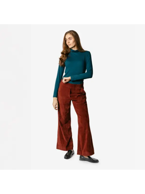 Haut Col Roulé pour Femme en 100% Coton BIO - LIvingcrafts
