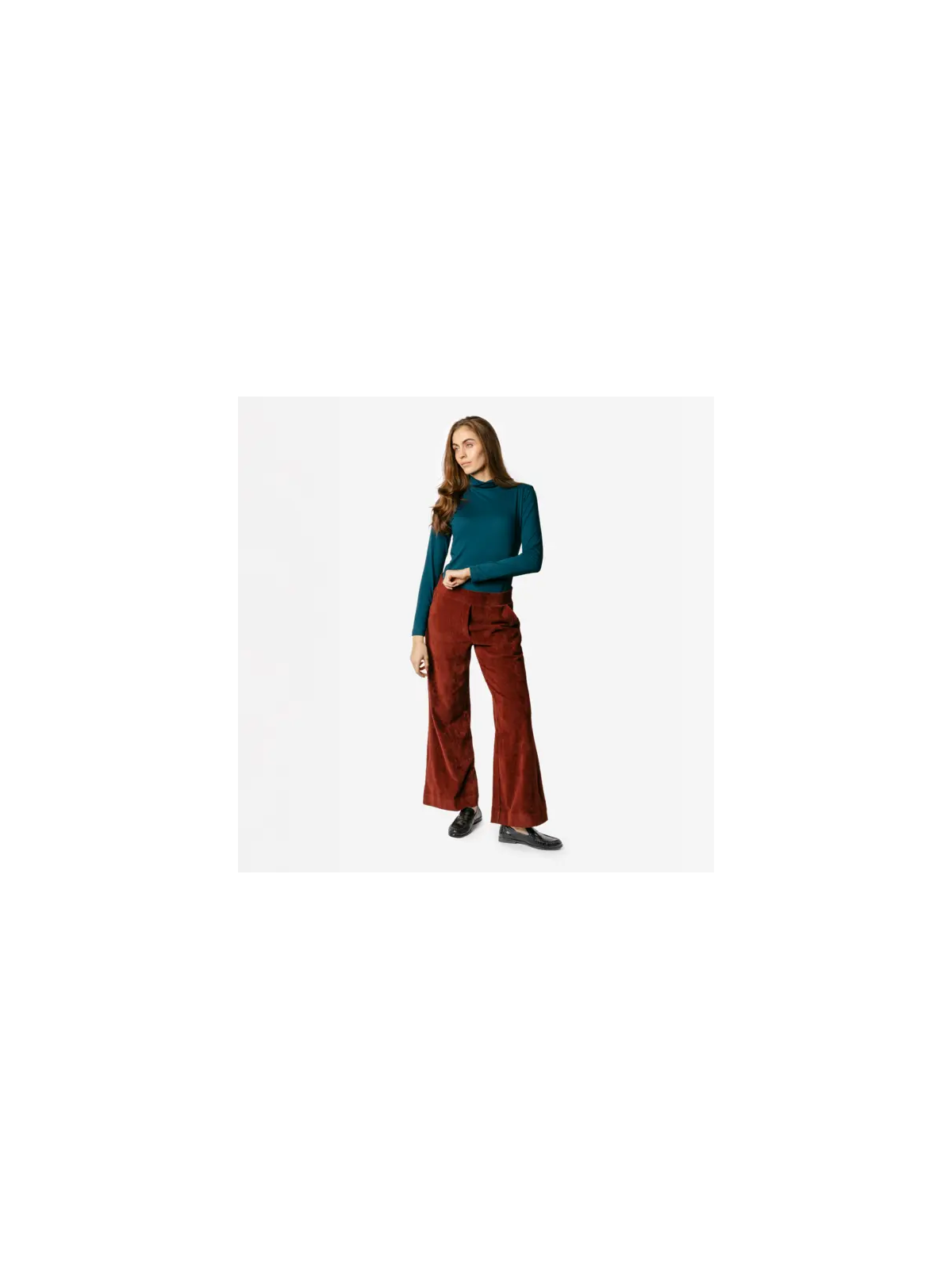 Haut Col Roulé pour Femme en 100% Coton BIO - LIvingcrafts