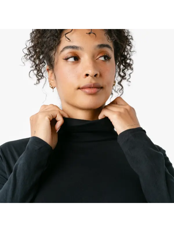 Haut Col Roulé pour Femme en 100% Coton BIO - LIvingcrafts
