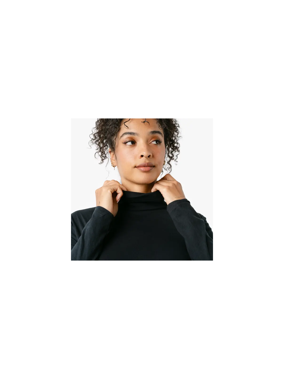 Haut Col Roulé pour Femme en 100% Coton BIO - LIvingcrafts