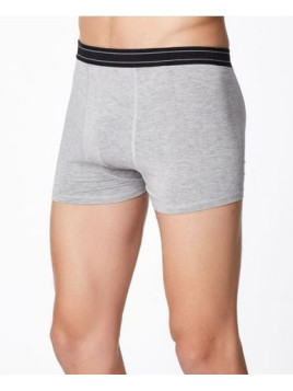 Boxer bambou et coton bio gris clair