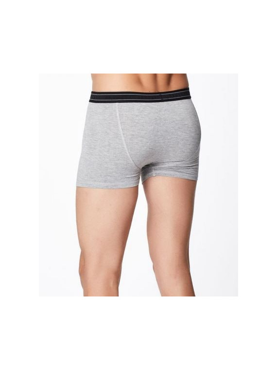 Boxer bambou et coton bio gris clair