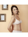 Soutien-gorge triangle coton bio Livingcrafts blanc