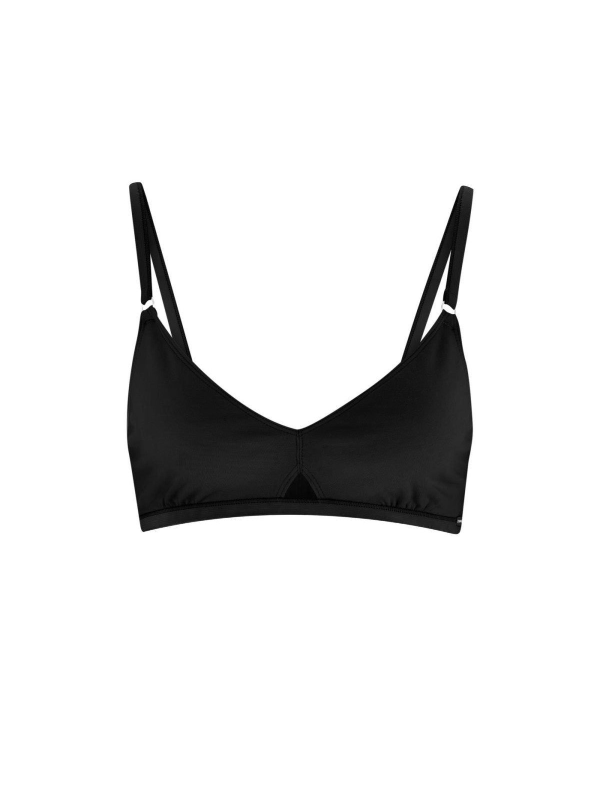 Soutien-gorge triangle coton bio Livingcrafts noir
